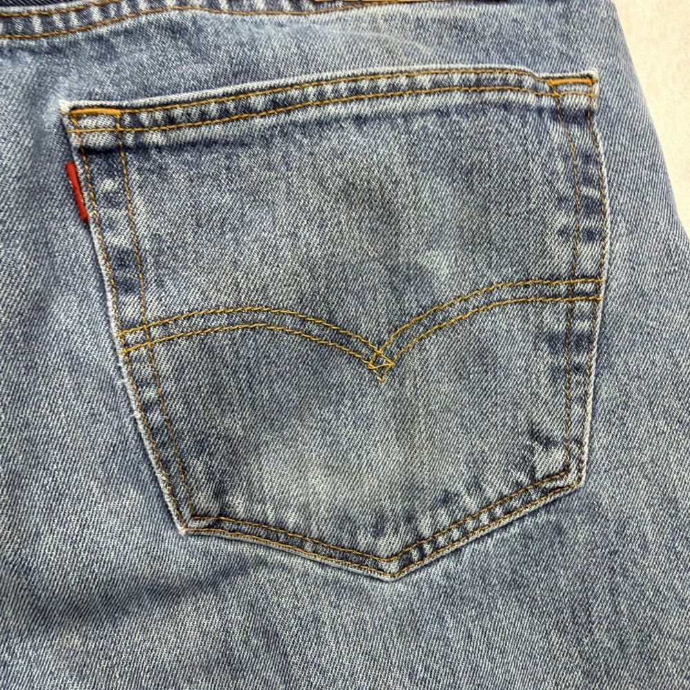 Levis 505 Jeans Men's 36x31 Blue Denim Regular‎ Straight Fit Medium Wash Red Tag